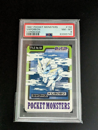 1997 Pocket Monsters Carddass 134 Vaporeon PSA