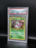 2000 Pokemon Japanese Neo 154 Meganium-Holo Premium File PSA