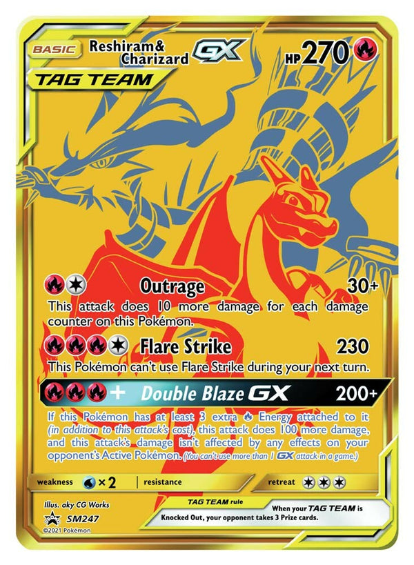 Reshiram ＆ Charizard GX TAG TEAM SM247 ジャンボカード