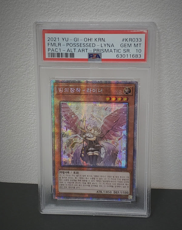 2021 YU-GI-Oh! Korean Prismatic Art Collection KR033 Familiar-Possessed-Lyna Alternate Art-Prismatic Secret Rare PSA