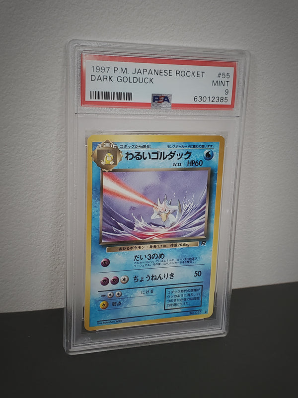 1997 Pokemon Japanese Rocket 55 Dark Golduck PSA