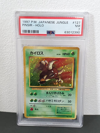1997 Pokemon Japanese Jungle 127 Pinsir-Holo PSA
