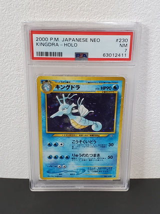 2000 Pokemon Japanese Neo 230 Kingdra-Holo PSA