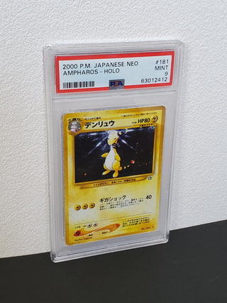 2000 Pokemon Japanese Neo 181 Ampharos-Holo PSA