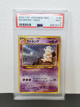 2000 Pokemon Japanese Neo 199 Slowking-Holo PSA