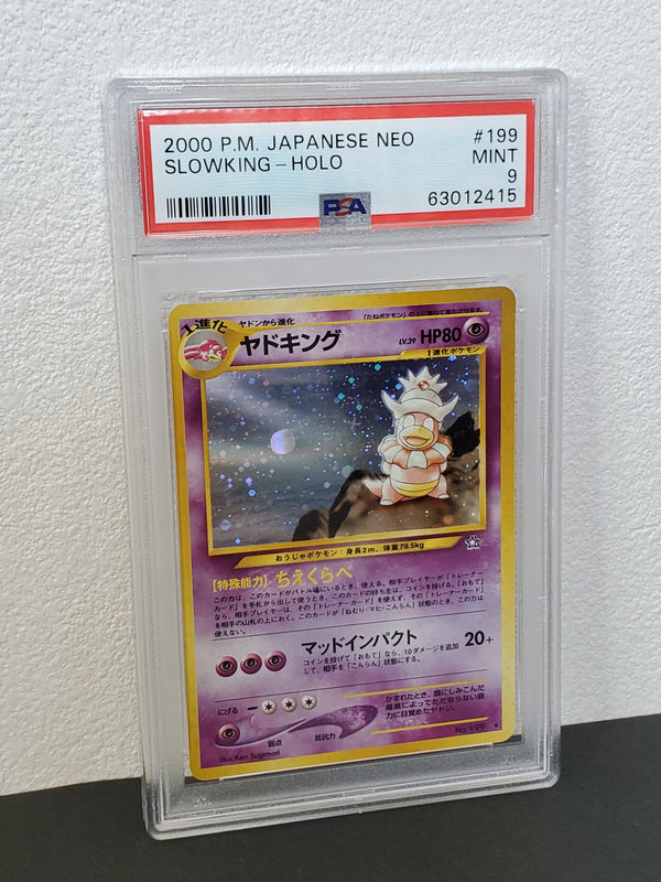 2000 Pokemon Japanese Neo 199 Slowking-Holo PSA