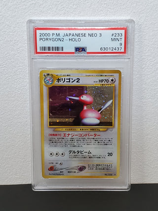 2000 Pokemon Japanese Neo 3 233 PORYGON2-Holo PSA