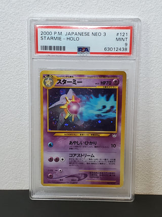 2000 Pokemon Japanese Neo 3 121 Starmie-Holo PSA