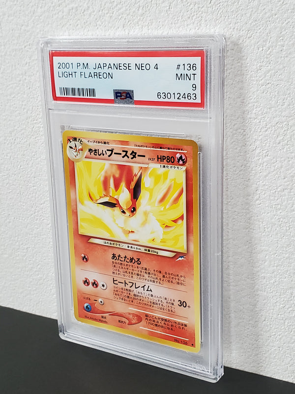 2001 Pokemon Japanese Neo 4 136 Light Flareon PSA