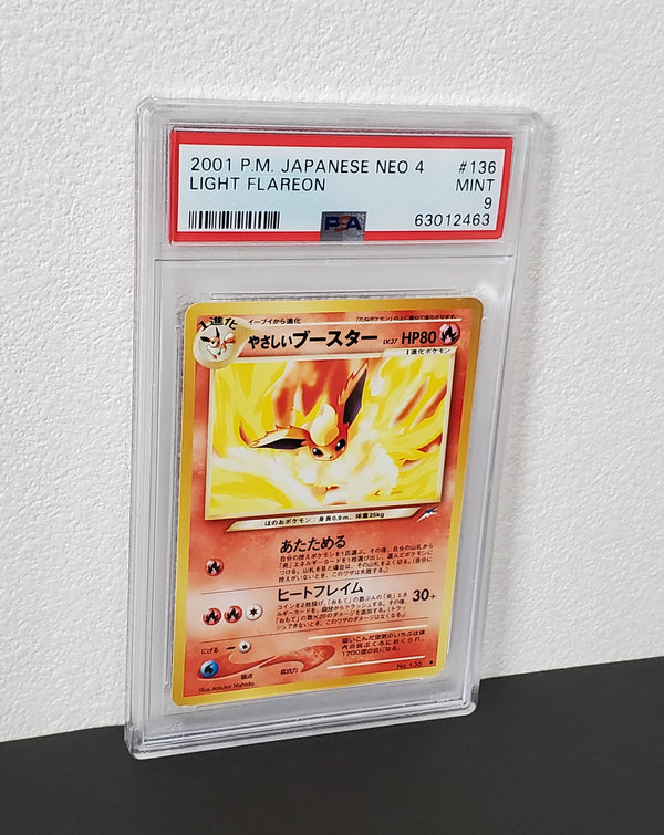 2001 Pokemon Japanese Neo 4 136 Light Flareon PSA