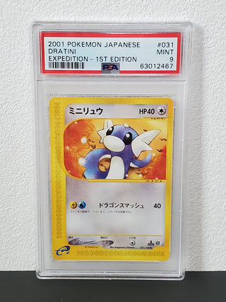2001 Pokemon Japanese Expedition 031 Dratini 1st Edition PSA