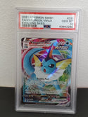 2021 Pokemon Sword & Shield Evolving Skies 030 Full Art/Vaporeon Vmax PSA