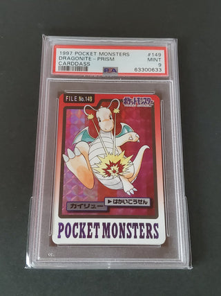 1997 Pocket Monsters Carddass 149 Dragonite-Prism PSA