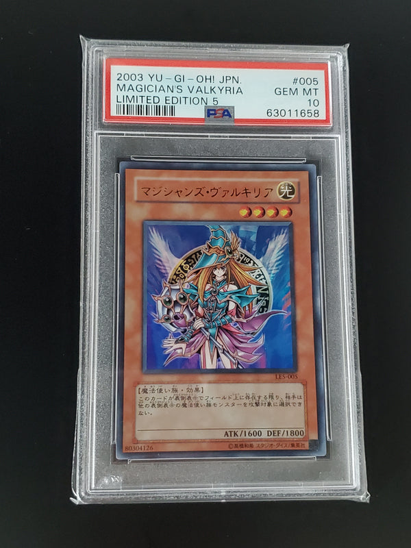 2003 YU-GI-Oh! Japanese Limited Edition 5 005 Magician's Valkyria PSA
