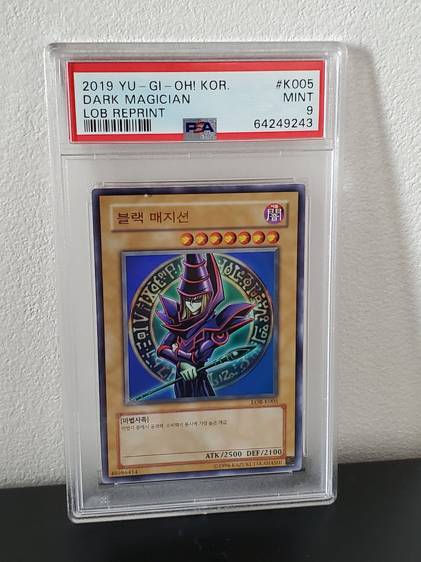 2019 YU-GI-Oh! Korean Legend of Blue Eyes White Dragon Reprint K005 Dark Magician PSA
