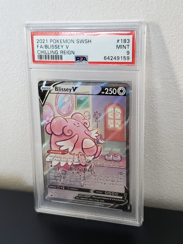 2021 Pokemon Sword & Shield Chilling Reign 183 Full Art/Blissey V PSA