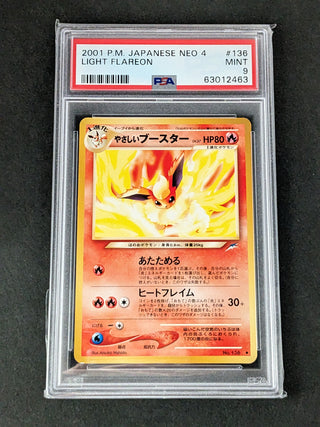 2001 Pokemon Japanese Neo 4 136 Light Flareon PSA