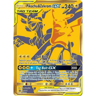 Pikachu & Zekrom GX Tag Team Gold Promo SM248 ジャンボカード